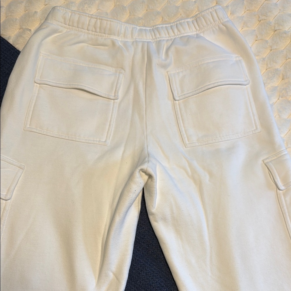 TNA White Cargo Pants Relaxed Fit Cotton - Picture 5 of 5